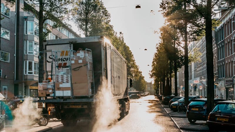 Supply chain security IoT tracking device on container