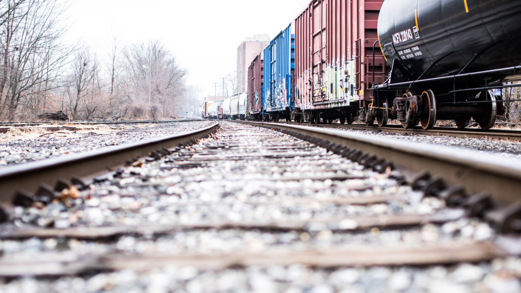 rail cart with tracker