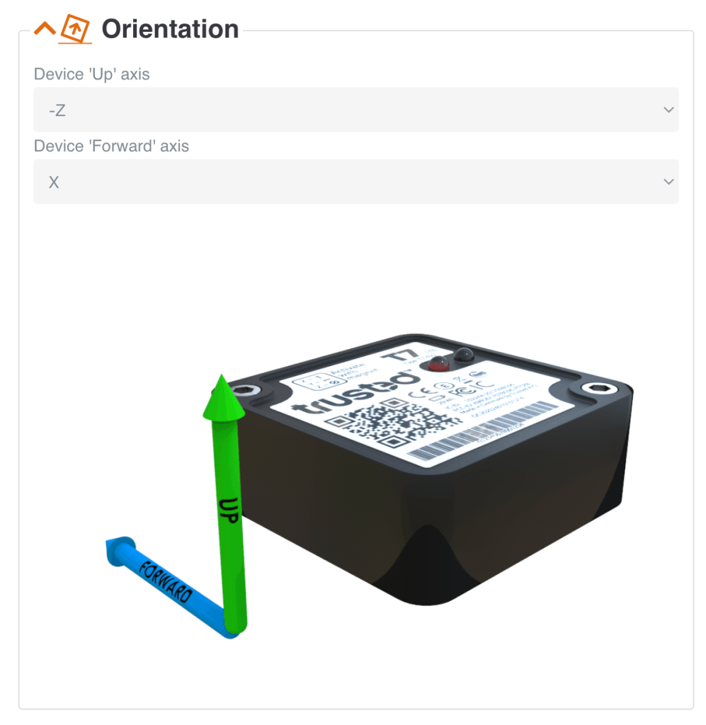 Device orientation settings